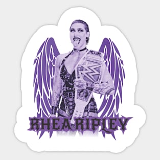 wrestlemania rhea Sticker